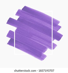 Purple brush paint acrylic poster element background vector. Perfect design for headline and sale banner.	