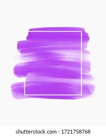 Purple brush stroke  acrylic background. Art creative banner.