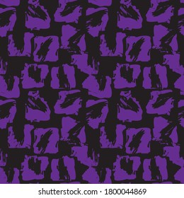 Purple Brush Stroke Camouflage abstract seamless pattern background suitable for fashion textiles, graphics