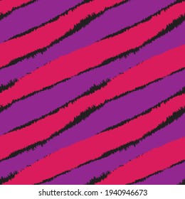 Purple Brush stroke fur pattern design for fashion prints, homeware, graphics, backgrounds