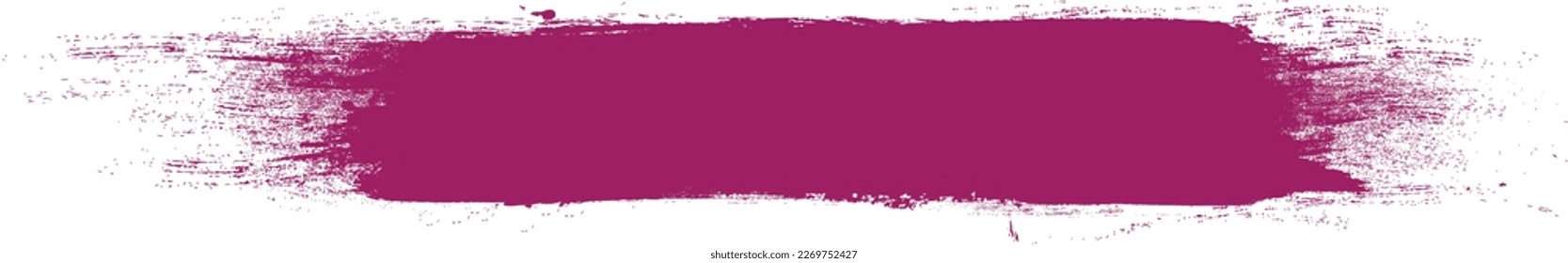 Purple brush stroke isolated on background. Paint brush stroke vector for ink paint, grunge design element, dirt banner, watercolor design, dirty texture. Trendy brush stroke, vector illustration