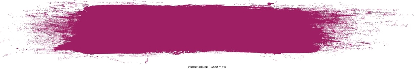 Purple brush stroke isolated on background. Paint brush stroke vector for ink paint, grunge design element, dirt banner, watercolor design, dirty texture. Trendy brush stroke, vector illustration