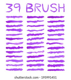 purple brushes