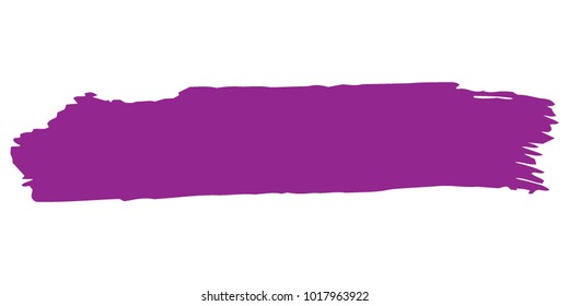 Purple Brushes Grunge Paint stripe. Distressed Vector Brush Stroke. Color Modern Textured banner. Dirty Artistic Design Elements. Creative Design Elements. Perfect For Logo, Banner, Icon. 