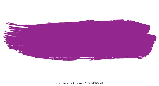 Purple Brushes Grunge Paint stripe. Distressed Vector Brush Stroke. Color Modern Textured banner. Dirty Artistic Design Elements. Creative Design Elements. Perfect For Logo, Banner, Icon. 