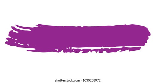 Purple Brushes Grunge Paint stripe. Distressed Vector Brush Stroke. Color Modern Textured banner. Dirty Artistic Design Elements. Creative Design Elements. Perfect For Logo, Banner, Icon. 
