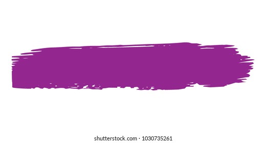 Purple Brushes Grunge Paint stripe. Distressed Vector Brush Stroke. Color Modern Textured banner. Dirty Artistic Design Elements. Creative Design Elements. Perfect For Logo, Banner, Icon. 