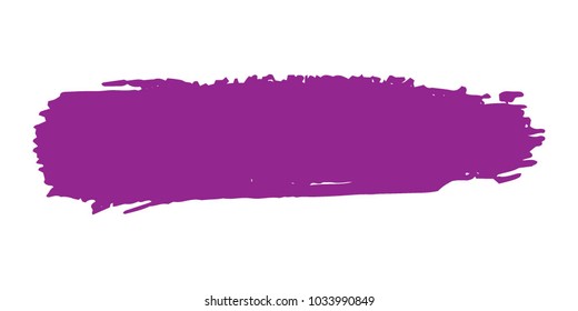 Purple Brushes Grunge Paint stripe. Distressed Vector Brush Stroke. Color Modern Textured banner. Dirty Artistic Design Elements. Creative Design Elements. Perfect For Logo, Banner, Icon. 