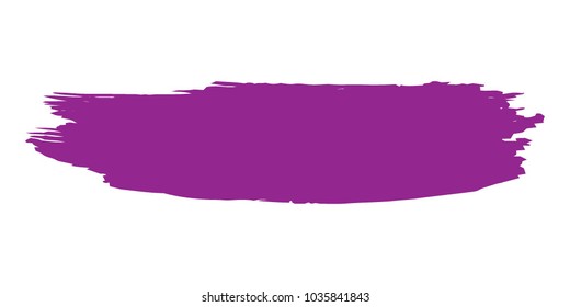Purple Brushes Grunge Paint stripe. Distressed Vector Brush Stroke. Color Modern Textured banner. Dirty Artistic Design Elements. Creative Design Elements. Perfect For Logo, Banner, Icon. 