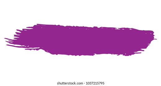Purple Brushes Grunge Paint stripe. Distressed Vector Brush Stroke. Color Modern Textured banner. Dirty Artistic Design Elements. Creative Design Elements. Perfect For Logo, Banner, Icon. 
