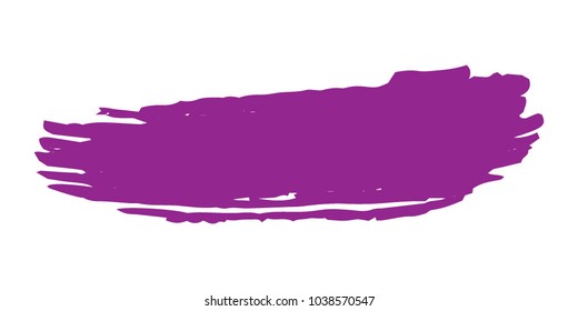 Purple Brushes Grunge Paint stripe. Distressed Vector Brush Stroke. Color Modern Textured banner. Dirty Artistic Design Elements. Creative Design Elements. Perfect For Logo, Banner, Icon. 