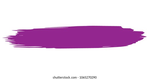 Purple Brushes Grunge Paint stripe. Distressed Vector Brush Stroke. Color Modern Textured banner. Dirty Artistic Design Elements. Creative Design Elements. Perfect For Logo, Banner, Icon. 
