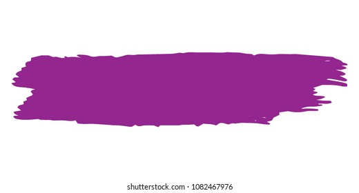 Purple Brushes Grunge Paint stripe. Distressed Vector Brush Stroke. Color Modern Textured banner. Dirty Artistic Design Elements. Creative Design Elements. Perfect For Logo, Banner, Icon. 