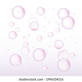 purple bubble background and soap background vector picture