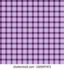 Purple Buffalo Plaid Seamless Pattern - Classic buffalo plaid pattern design