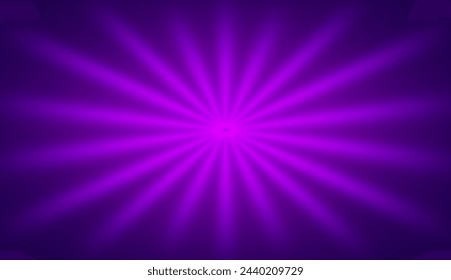 Purple burst background. Bean ray striped design