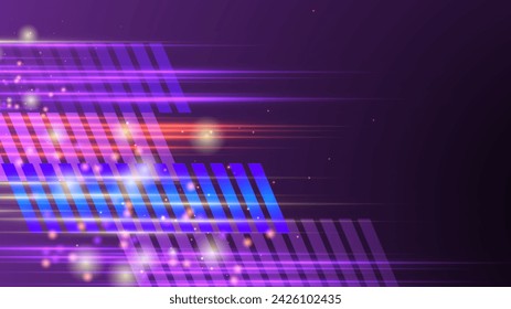 Purple business corporate background design. Technology innovation concept vector background