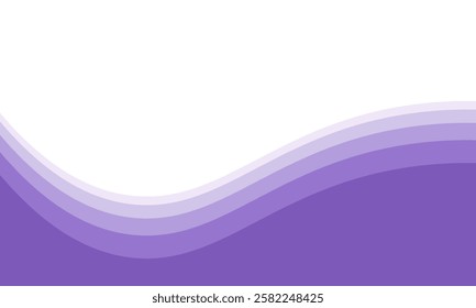 Purple business wave banner on white background, flat purple gradation. wavy background. eps10