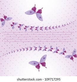 Purple butterflies