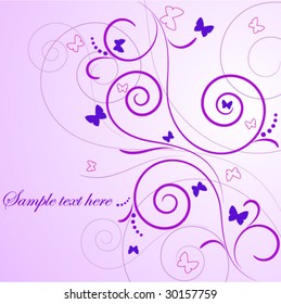 purple butterflies