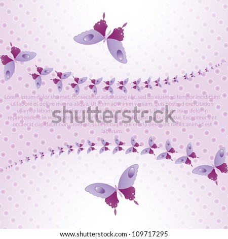 Purple butterflies