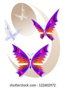 Purple butterfly