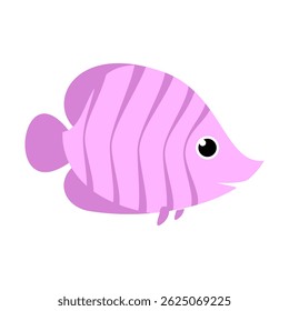 Vector de diseño de pez mariposa púrpura