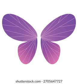 purple butterfly gradient design element