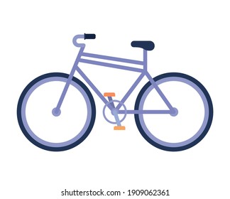 Purple Bycicle On A White Background Vector Illustration Design