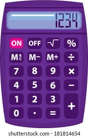 Purple calculator