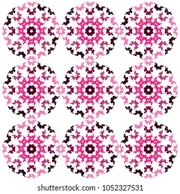 purple cambodia flower pattern