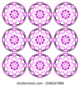 purple camelia flowers pattern
