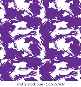 Purple Camouflage abstract seamless pattern background suitable for fashion textiles, graphics