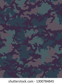 Purple camouflage pattern.4 color combination.Vector illustration.