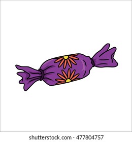 Purple Candy Vector Icon