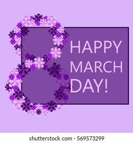 purple card on March 8