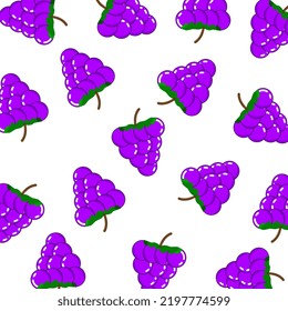 
Purple Cartoon Hand Drawn Blackberry