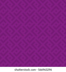 Purple Checked Neutral Seamless Pattern for Modern Design in Flat Style. Tileable Geometric Vector Background.