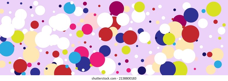 Purple Children Blue Kids Vibrant Rainbow Textile. Yellow Play Pink Color Violet Print. Beige Green Dark Multicolor Circles Background. Pastel Indigo White Vivid Bright Red Illustration.