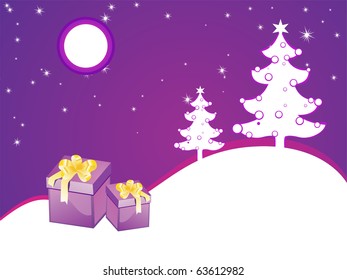 Purple Christmas background