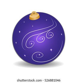 Purple Christmas ball