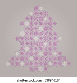 Purple Christmas Card