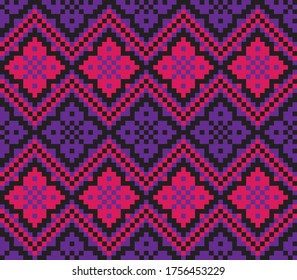 Fondo de la isla de la feria de Navidad púrpura para textiles de moda, ropa de cama y gráficos