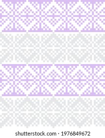 Purple Christmas fair isle pattern background for fashion textiles, knitwear and graphics