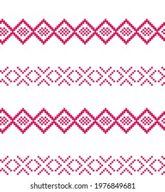 Purple Christmas fair isle pattern background for fashion textiles, knitwear and graphics