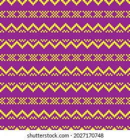 Purple Christmas fair isle pattern background for fashion textiles, knitwear and graphics