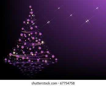 Purple Christmas tree