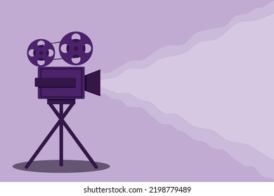 purple cinema movie vector background
