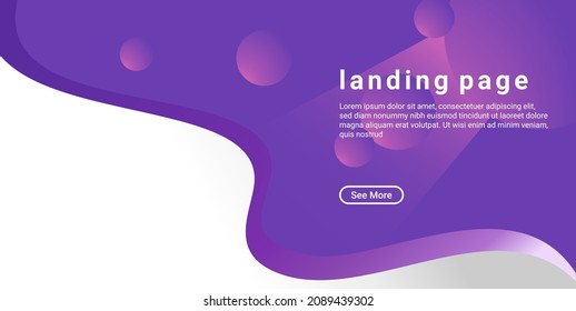 purple circle background illustration for landing page