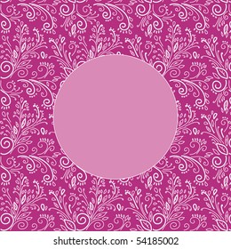 Purple circle card